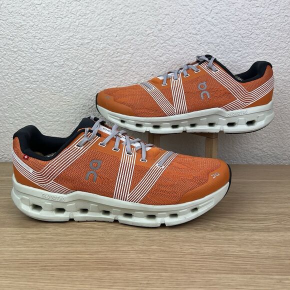 On Shoes Men’s Size 11 Cloudgo Turmeric Aloe Orange Mesh Running Sneakers - Picture 5 of 9